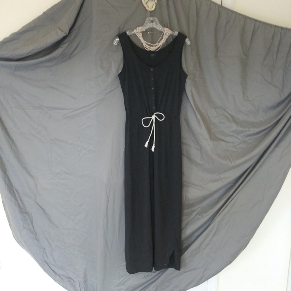 Ann Taylor Loft Maxi Cotton Sleeveless Dress